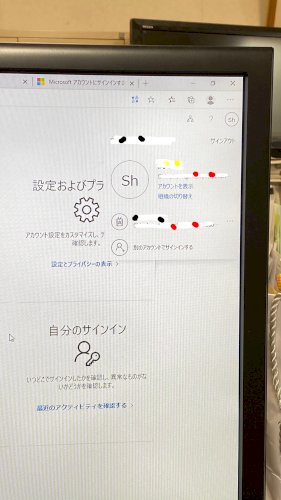 「Office？の一般法人アカウントを作り」の質問画像