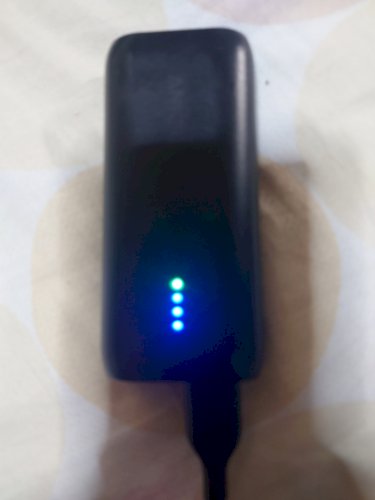「このモバイルバッテリー表示はどういう意味」の質問画像