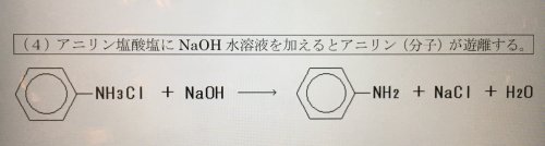 「ここの弱酸弱塩基遊離反応を使うのですがど」の質問画像