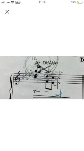「上の音符の×のところは飛ばして良いですか」の質問画像