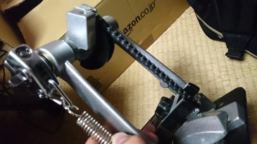 「ドラムのツインペダルの動作不具合の質問」の質問画像