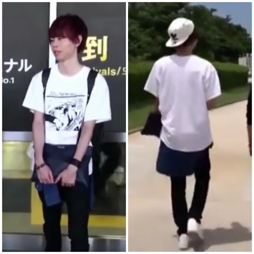 「この方が着ているTシャツの下に腰に巻ける」の質問画像