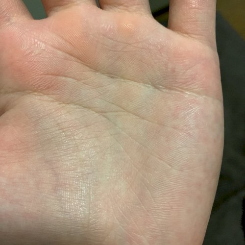「手相についてなんですけど、横に伸びてる線」の質問画像