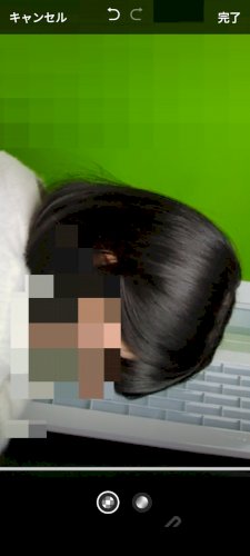 「これは私の横顔なのですが上の写真の頭の形」の補足画像1