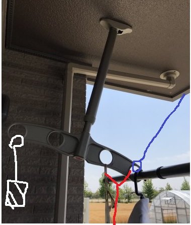 「竿掛けが傾いて使いにくいです」の回答画像2