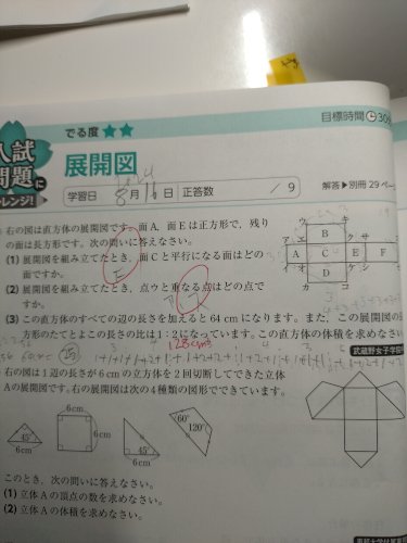「算数です 一番 ㈢についてです すべての」の質問画像
