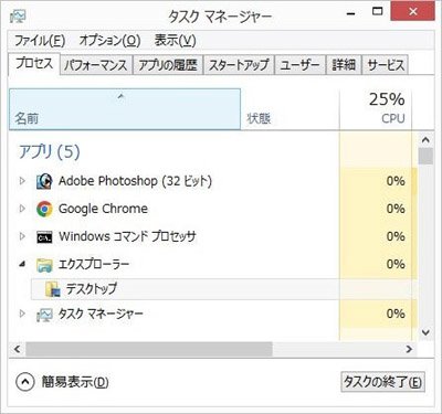 「デスクトップを終了する方法」の補足画像1