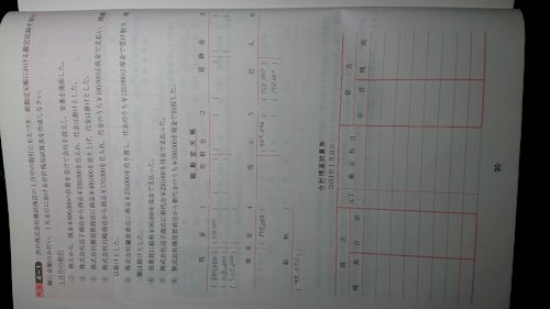「日商簿記3級 写真の総勘定元帳(写真.真」の質問画像