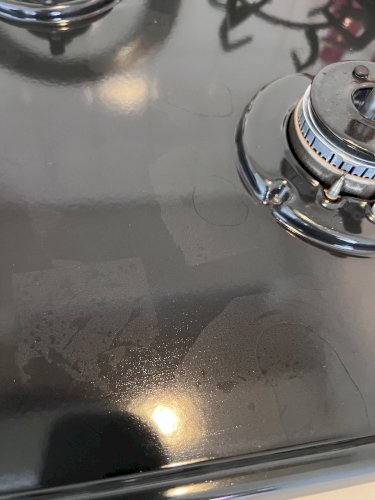 「コンロの水シミ」の質問画像