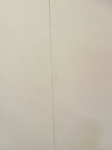 「実家のトイレの壁にひびが入ってる。何で修」の質問画像