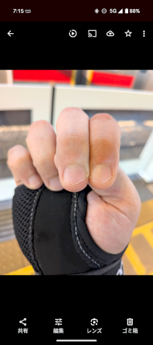 「手の色について」の質問画像