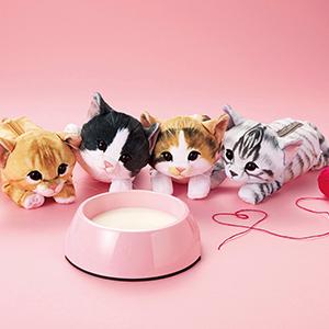 デザインは「茶トラ」「ハチワレ 白黒」「ミケ」「サバトラ」の4種類
